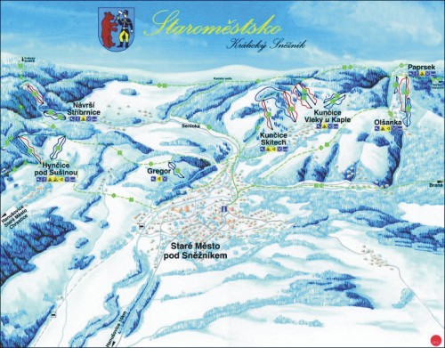Ski-lifts in region, taken from www.holidayinfo.cz